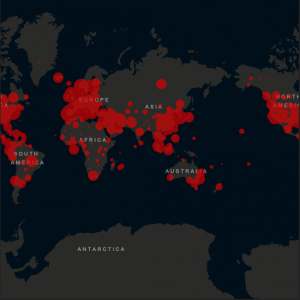 mapa coronavirus pandemia